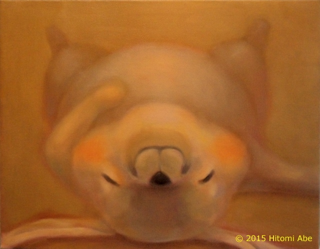 Smile 3 &copy; 2015 Hitomi Abe, Oil on canvas